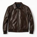 Classic Bomber Jacket - Men’s Premium Lambskin Leather Jacket – Handcrafted in Istanbul