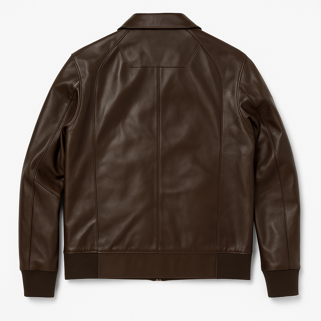 Classic Bomber Jacket - Men’s Premium Lambskin Leather Jacket – Handcrafted in Istanbul